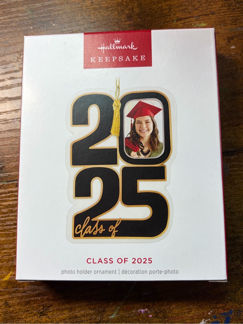 Hallmark Black & Gold Class of 2025 Photo Ornament